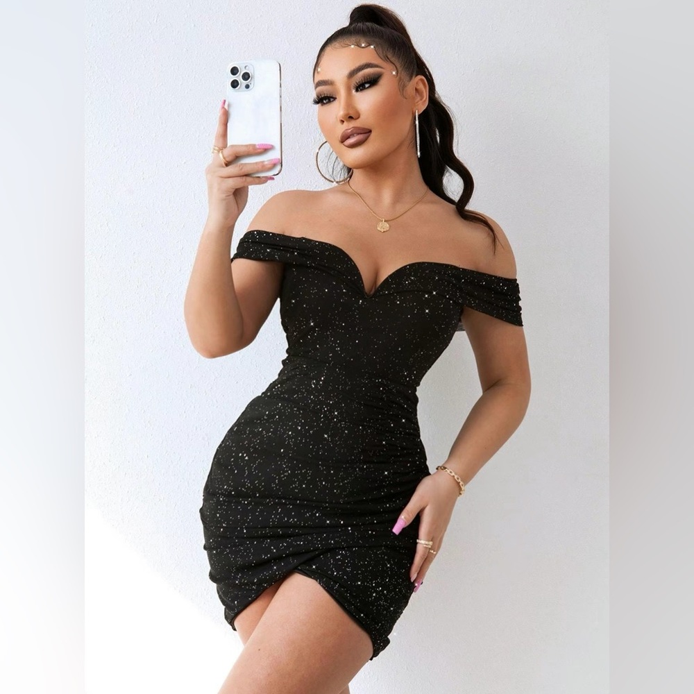 Glitter formal dress